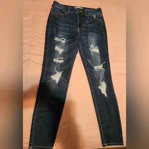 Wax skinny jeans